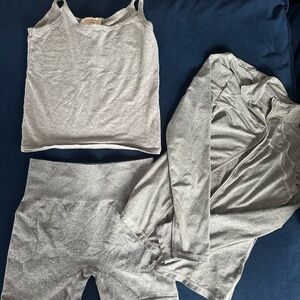 Woman’s grey work out set